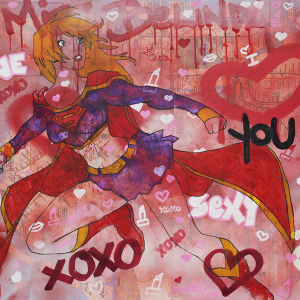 SUPER GIRL "XOXO"